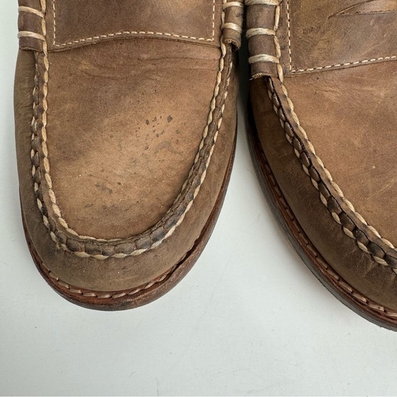 J. Crew Men’s Camden Distressed Leather Penny Loafers main image 3
